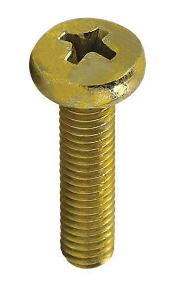 Parafuso Fendado Bicromatizado Rosca Máquina Cabeça Panela Phillips Din 7985 (Din en Iso 7045), Rosca Din 13 (Iso 965) 1 Parafuso Fendado Bicromatizado Rosca Máquina Cabeça Panela Phillips Din 7985 (Din En Iso 7045), Rosca Din 13 (Iso 965)