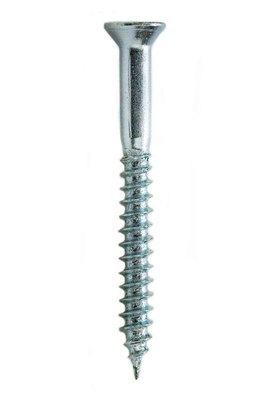 Parafuso Madeira - Cabeça Chata Fenda Phillips Asme B 18.6.1 Zincado Branco