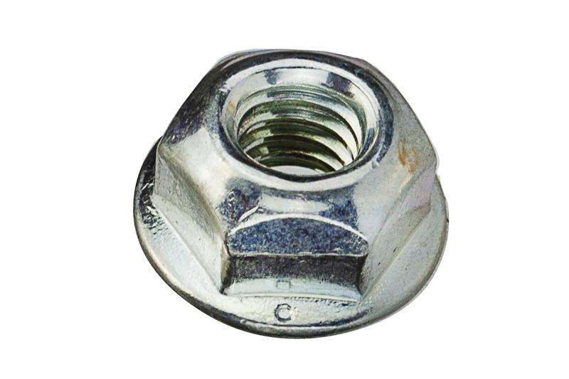 Porca Sextavada Flangeada Torque UNC Aço Carbono Zincado Branco 1 Porca Sextavada Flangeada Torque Unc Aço Carbono Zincado Branco