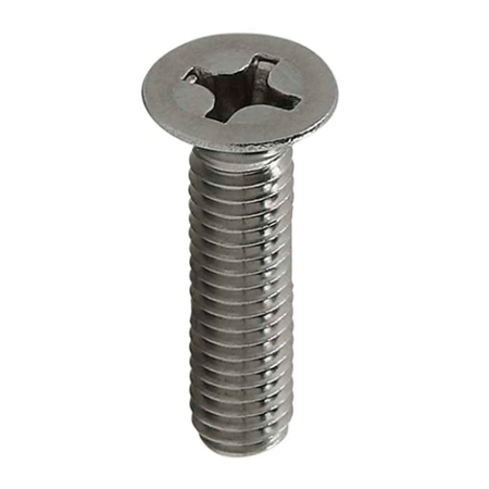 Inox 304 - Parafuso máquina - Fenda Phillips - Cabeça Chata