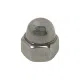 Porca Calota Aço Inox Passivado A2 Din 1587, Rosca Din 13 (Iso 965)