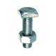 Parafuso bateria - Rosca inteira - Grau 2 - Zincado Branco