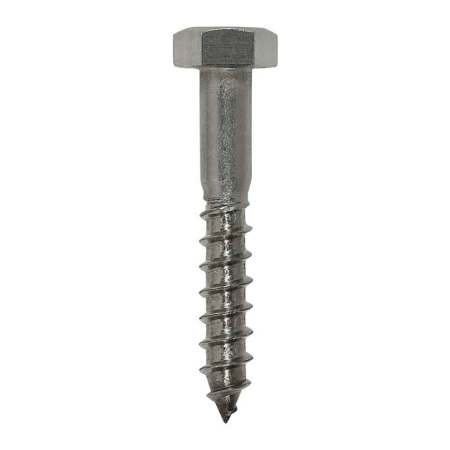 Inox 304 - Parafuso sextavado - Rosca soberba