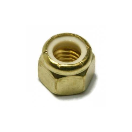 Porca sextavada auto travante com inserto de nylon - alta MB Bicromatizado Classe 8